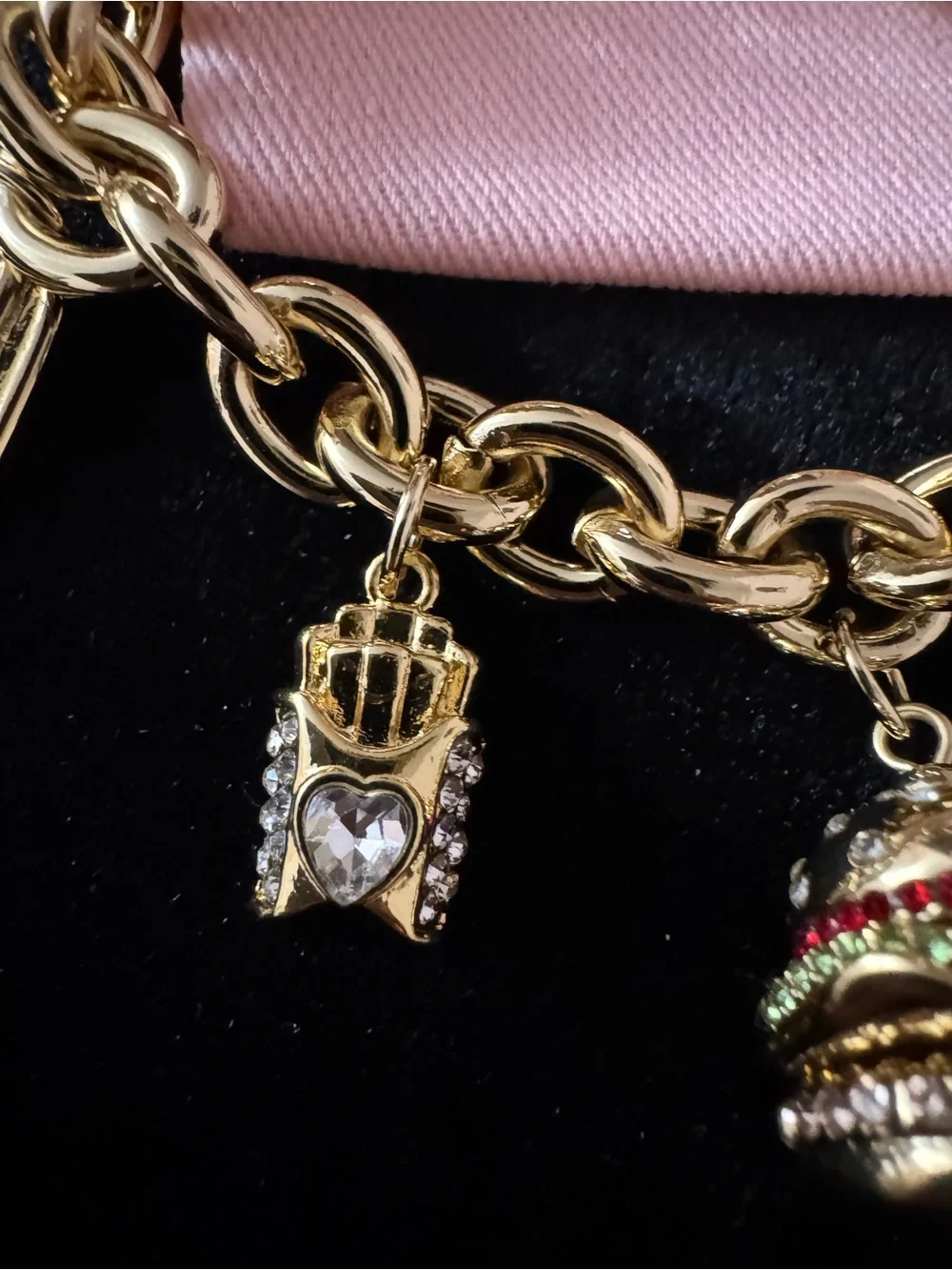 kate spade New York Gold Tone Fast food charm Bracelet - Gold tone